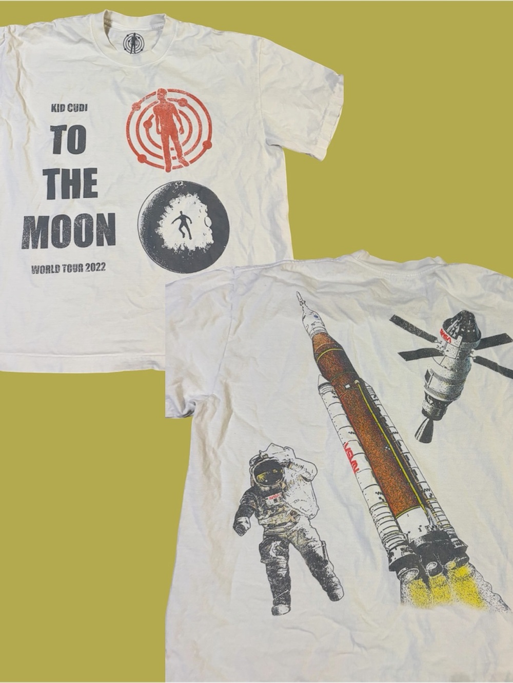 Kid Cudi 'To The Moon' White T-Shirt